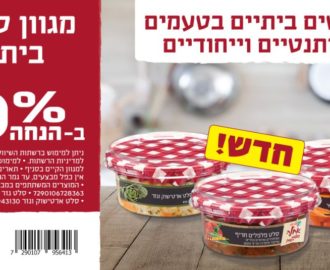 30% קופון הנחה על סלטים ביתיים