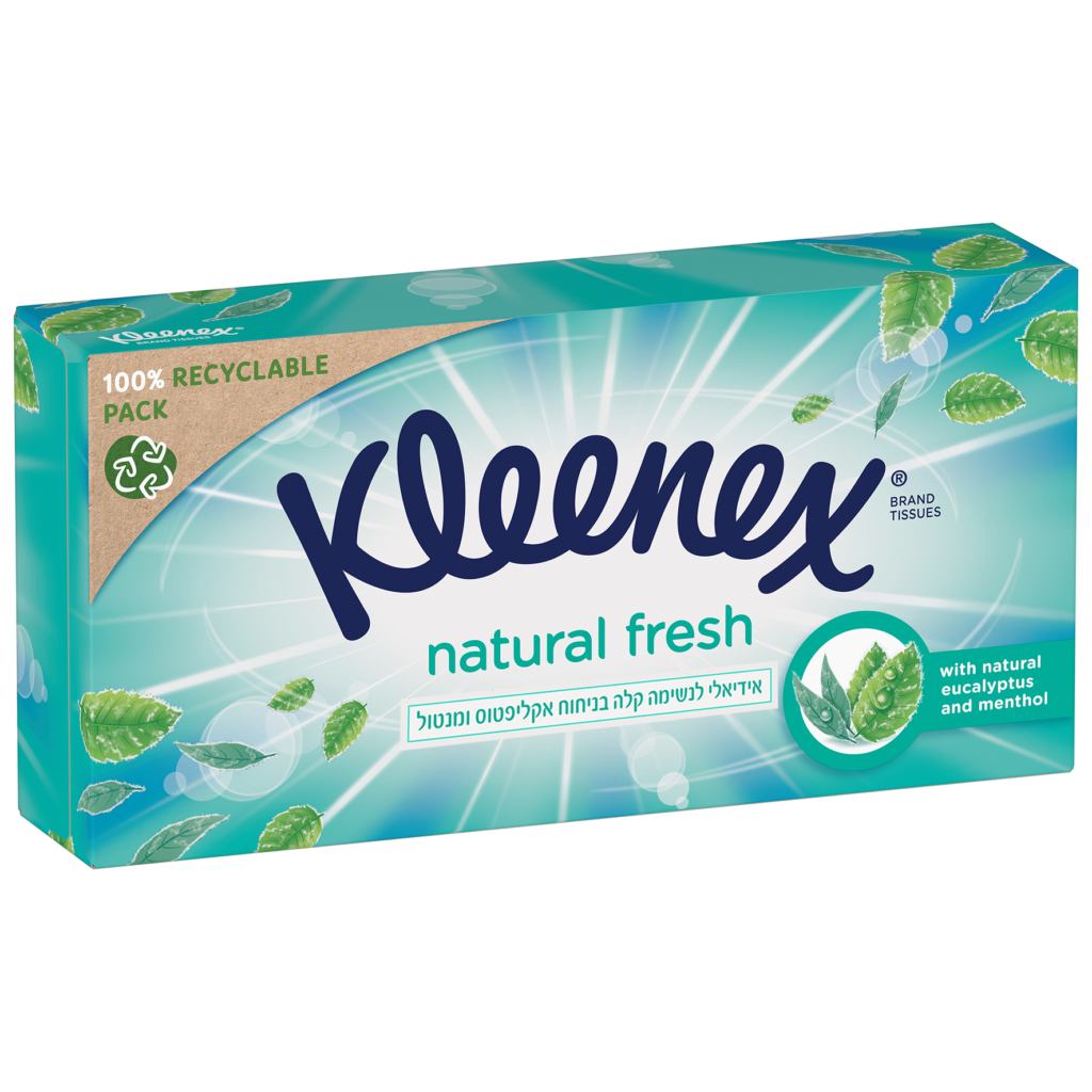 kleenex natural fresh,צילום יחצ קלינקס