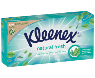 kleenex natural fresh,צילום יחצ קלינקס