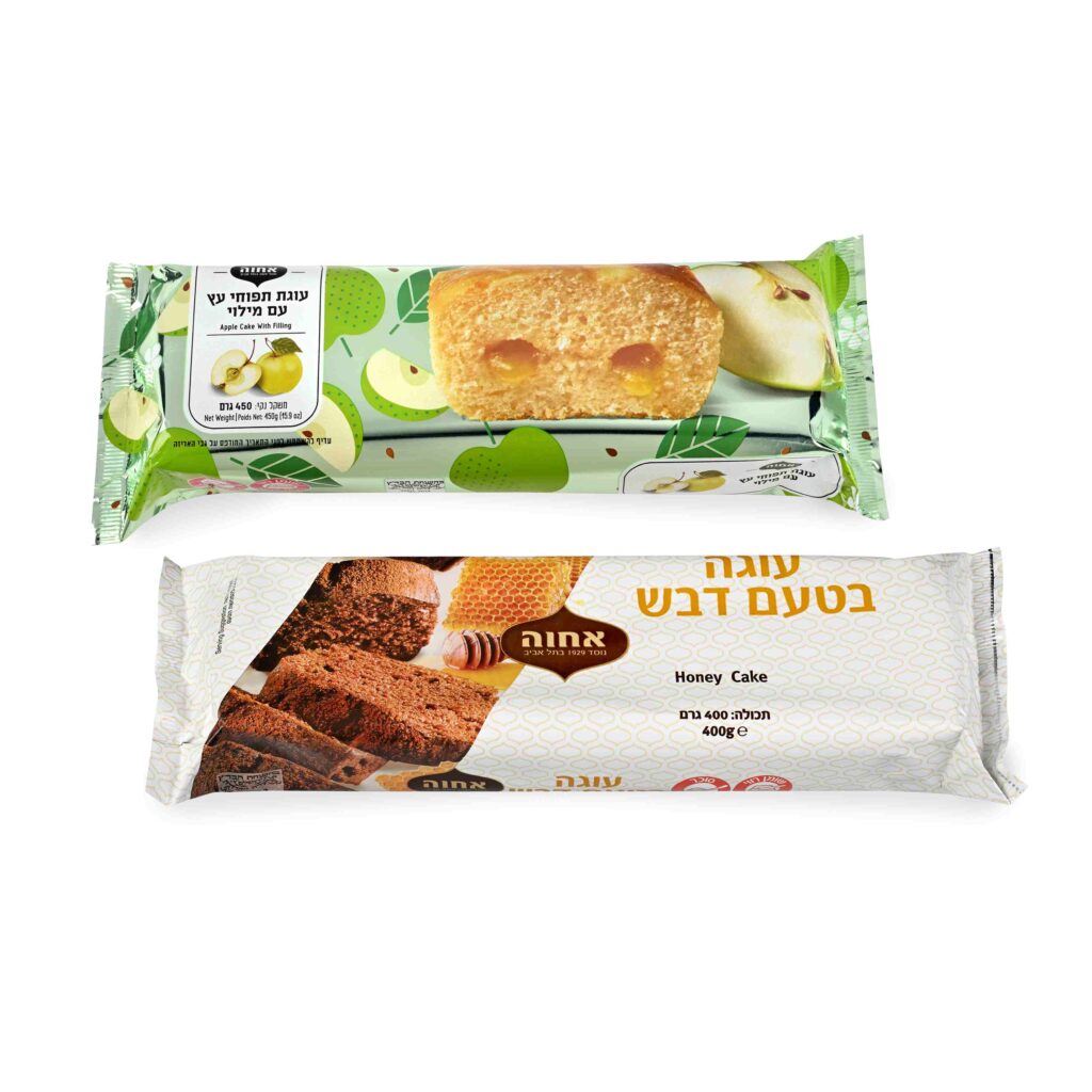 עוגת דבש ועוגת תפוחי עץ עם מילוי של אחוה לראש השנה